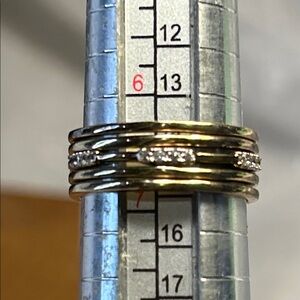 NWT Freida Rothman bundle of 5 stackable rings sterling silver zirconia